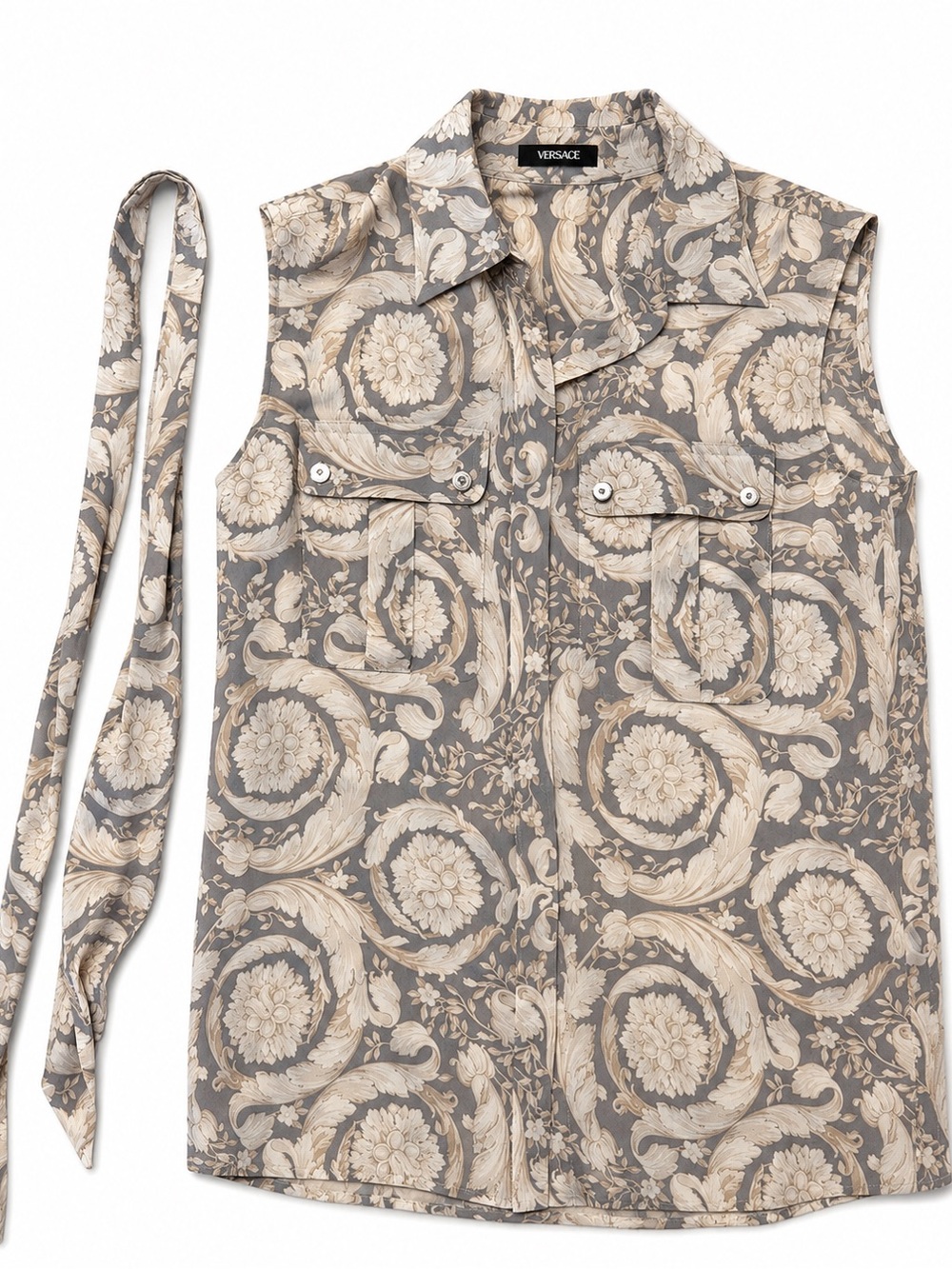 Versace Barocco Sleeveless Blouse
